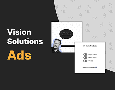 Ads design for vision solutions an IT solutions company