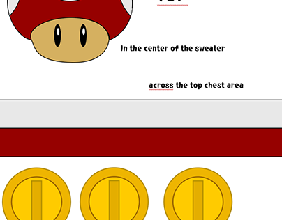 Toad (Mario Cart) Sweater Design
