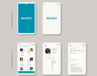 UI Case Study | MaidsU app