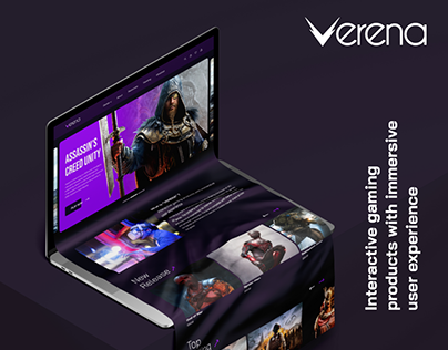 Verna VR/AR Gaming Company Landing Page