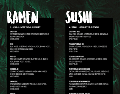 Unofficial Tokumaru menu redesign.