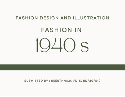1940 s Fashion