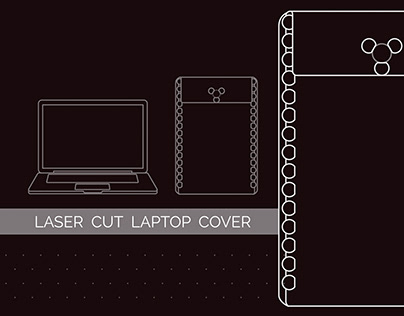 Laser cut laptop cover