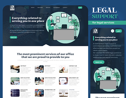 Project thumbnail - Legal Support Website