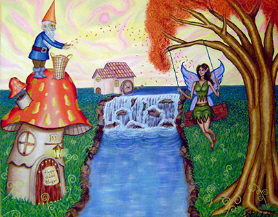 Pinturas al Óleo - Hada y el Gnomo