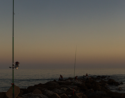 Fishing at Mediterranean Sea