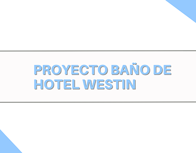 Proyecto baño de Hotel Westin
