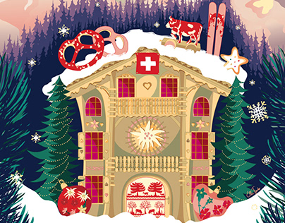 Christmas campaign Bongénie-Grieder Switzerland