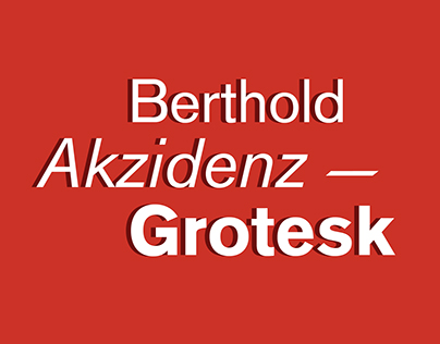 Typography Poster: Akzidenz Grotesk