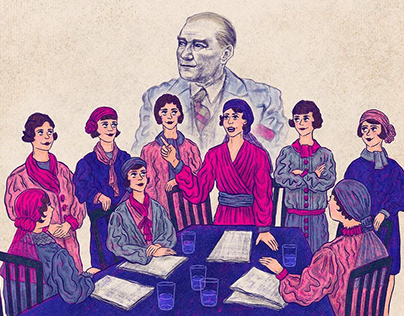 Women's Rights Day illustration for LAV Turkey, 2021