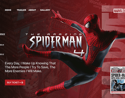 Spider-Man Web Design | UI Design