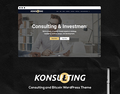 Consulting & Bitcoin Consultant Website Design