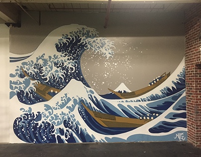 The Great Wave Mural