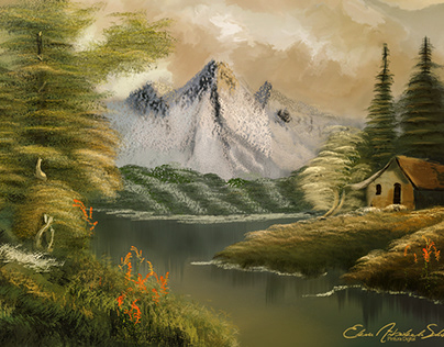 Lake's house, pintura digital