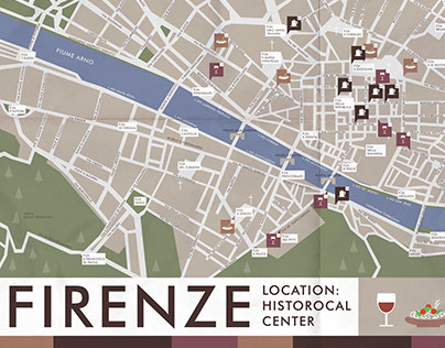 Map of Food places in Florence.