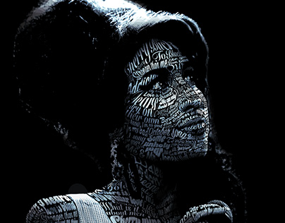 Typographic Portrait Project - Amy Winehouse