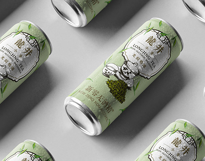 山姆龙井小麦无醇精酿白啤酒 | Beer Packaging Design