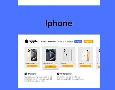 Apple Company Website UI Design