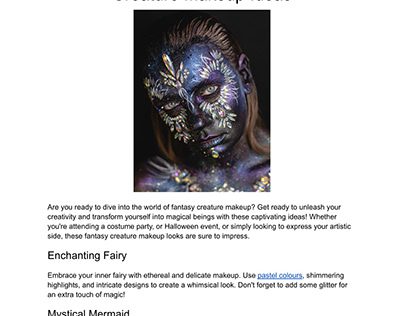 Unleash Your Creativity: Fantasy Creature Makeup Ideas