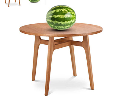 table and water mellon
