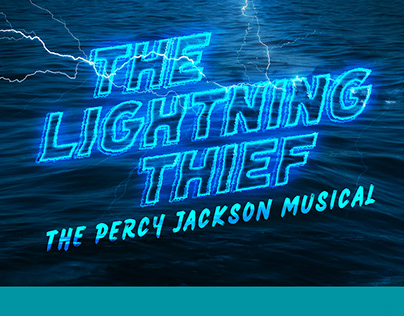 Percy Jackson show logo and marketing materials