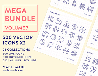 Line Icons – Mega Bundle Volume 7