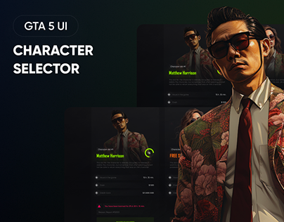 Character Selector | GTA5 RP UX/UI