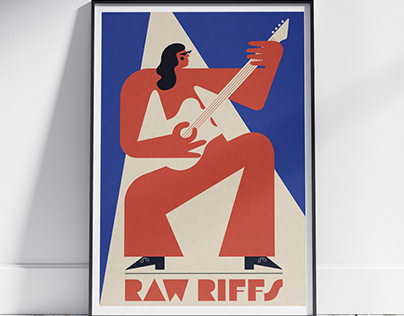 Music poster - Raw Riffs