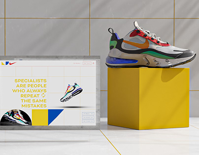 Nike React 270 The Bauhaus Edition Website UXUI