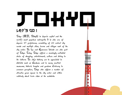 LIFE IN TOKYO CITY : SUBJECTIVE POSTER DESIGN