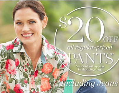 Talbots: Pant Collection Launch Emails & Mobile HP