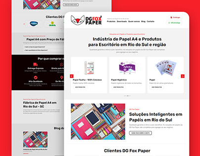 Website UI Design - Paper Industry