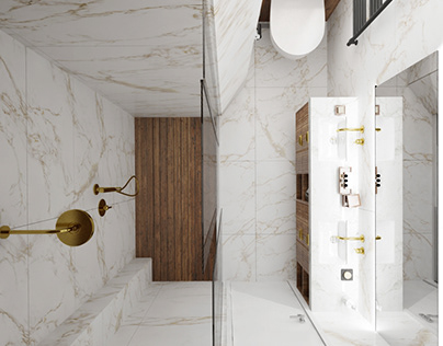 Luxury Golden Bathroom