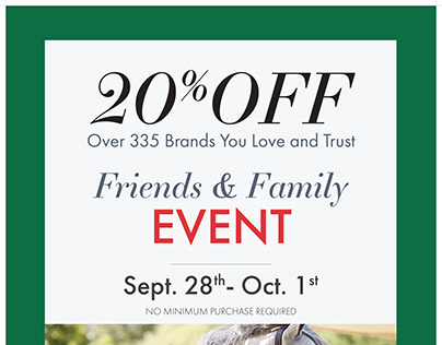 Friends & Family Dover Saddlery Store Poster