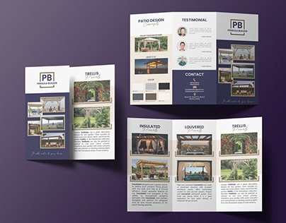 Tri-fold Brochure Design (Pergola Builder)
