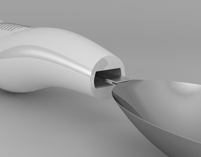 Diseño y modelado 3D - Cuchara mecánica