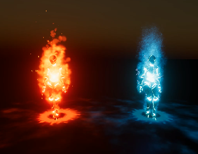 VFX Fire and Electric elementals