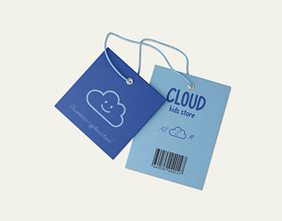 Kids store brand identity: Cloud
