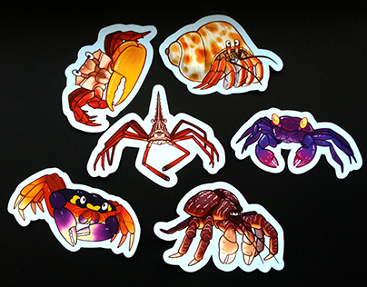 Crab stickers