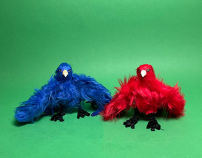Red and Blue Phoenixes
