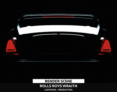Rolls Roys Wraith Car Render Scene