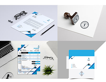 Business Stationery Design Elements Set The Template