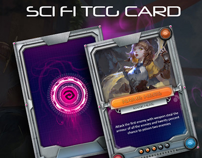 Sci-Fi TCG Card template