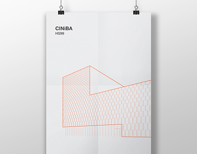 Architectural poster #27. CINiBA in Katowice.