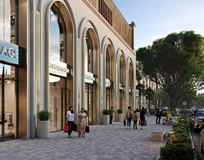 Shopping mall | CGI | Facade design