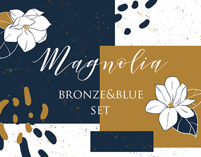 Magnolia.Bronze&Blue Set