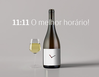 11:11 O Melhor Horário | Wine Label Design