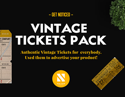 Vintage Ticket Templates Pack