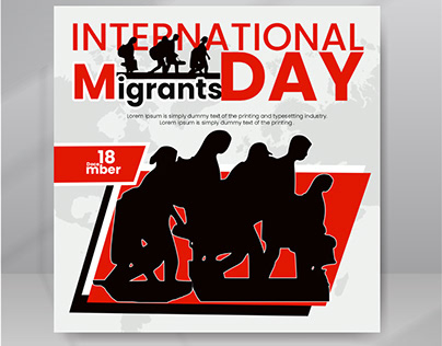 Social Media Post Design Migrants Day