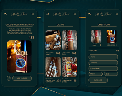 Online Cigar Shop Mobile App